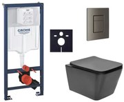 Závesný wc set do ľahkých stien / predstenová montáž SAT Infinitio SIKOGRSIN12BSCAL0