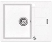 Concept DG05C45WH - Kuchynský drez CUBIS 50x62 cm granit/biela