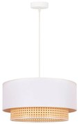 Duolla - Luster na lanku BOHO 1xE27/15W/230V pr. 45 cm krémová/ratan