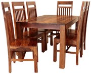 furniture-nabytek.cz - Jedálenská súprava pre 6 osôb Gani z indického masívu palisander