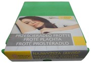 Froté plachta s gumičkou120x200 KOL12 zelená