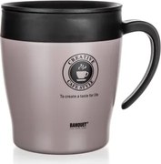 Cestovný termohrnček s uchom Tazza 330 ml, farba latte%