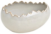 Veľkonočná porcelánová miska EGGSHELL, sivá