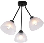 Stropné svietidlo Venice, 3x mliečne sklenené tienidlo