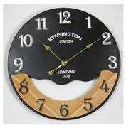 Nástenné hodiny 1xAA pr. 60 cm čierna/béžová