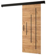 Posuvné dvere 90 cm Sharlene Y (craft zlatý + čierna matná + čierna). Akcia -6%. Vlastná spoľahlivá doprava až k Vám domov. 1044037