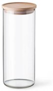 Simax 5142 sklenená dóza s dreveným viečkom, 1,4 l