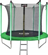 Trampolína s vnútornou sieťou 374 cm - ZELENÁ