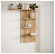 Nástenná polica INAR dub/béžová