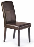 Stolička Kerry Bis drevo/ekokoža wenge/tmavá hnedá