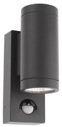 Redo 9453-LED Vonkajšie nástenné svietidlo so senz. VINCE 2xLED/3W/230V IP54 antr.