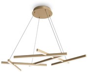 Maytoni MOD016PL-L75MG4K - LED Luster na lanku LINE LED/75W/230V zlatá