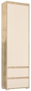 Jednodverová predsieňová skriňa Thebes PB-1D2DRWS - dub artisan / champagne