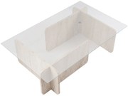 Konferenčný stolík Flavio Travertine