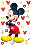 Samolepiaca dekorácia Mickey Mouse 42,5 x 65 cm