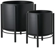 Kovové obaly na kvetináče v súprave 2 ks Svarta – House Nordic