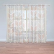 Sablio Záclony Svetlé kosodĺžniky: 2ks 150x250cm