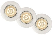 Lucide 11001/15/31 - SADA 3x LED podhľadové svietidlo FOCUS 1xGU10/5W/230V biele