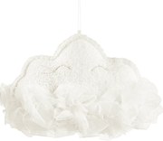 Závesná dekorácia obláčik biela 35x26x14cm