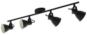 Stropné svietidlo EGLO  GU10 Black SERAS 2 98408