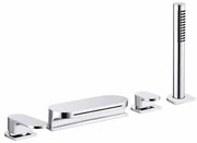 Vaňová batéria Ravak Chrome so sprchovacím setom chróm CR025.00 X070073