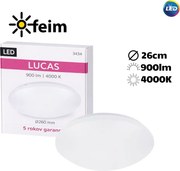 Rabalux 3434 Lucas LED stropné svietidlo 12W=780lm 4000K IP20 biela