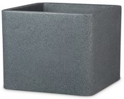 Scheurich Kvetináč Cube (žula/čierna, Ø 30 cm)  (100349931)