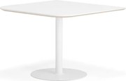 Stôl METRIC, zaoblené rohy, 1000x1000x720 mm, biela