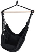 Brazílske závesné kreslo čierne