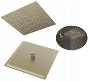 Gamma Gamma, sprchová nerezová hlavica 25x25 cm, zlatá matná, GMA-DMK25-BGD