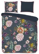 Antracitové obliečky na dvojlôžko/predĺžené z bavlneného saténu 240x220 cm Parma – Descanso