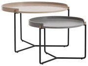 Odkladací stolík Mandy Beige, 2 ks