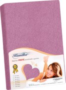 Bellatex Froté prestieradlo Kamilka tmavofialová, 140 x 200 cm