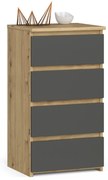 Komoda CL4 40 cm dub artisan/grafitovo šedá