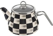 Čajník smalt ŠACHOVNICA Lem 2 l
