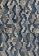 Flair Rugs 160x230 cm Kusový koberec Moda Asher Blue, modrá, chodba / predsieň