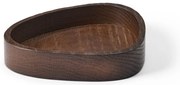 Hnedý dekoratívny drevený úložný box 14x12,5x3 cm Curve S – LIND DNA