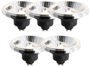 Sada 5 stmievateľných LED žiaroviek GU10 111 mm 10,5 W 770 lm 2700 K