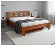 Dvojlôžková posteľ z masívu s úložným priestorom ANGELA 180x200 cm slivka