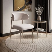 JEDÁLENSKÁ STOLIČKA POLA BÉŽOVÁ + KAŠMÍROVÉ NOHY