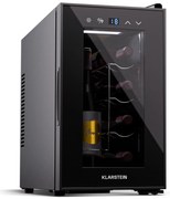 Klarstein Shiraz 8 Uno, vertikálna chladnička na víno, 8 fliaš, 8 - 18 °C, dotykové ovládanie