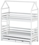 Posteľ Domček Dalia 90x200 biela