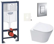 Závesný wc set do ľahkých stien / predstenová montáž Swiss Aqua Technologies Infinitio SIKOGRSIN10E