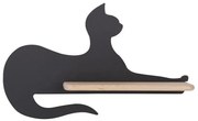 LED Detské nástenné svietidlo s poličkou BLACK CAT LED/5W/230V