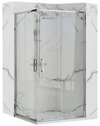 Sprchový kút Punto Rea K0863 80x80x190 chróm