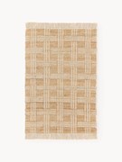 Ručne tkaný jutový koberec so strapcami Almir