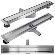 Rea Neox Pro, odtokový sprchový žľab 60 cm, brúsená oceľ, REA-G5807
