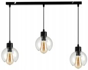 BERGE Nastaviteľné LED stropné svietidlo 3x E27 sklenená guľa