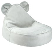 Zamatový detský sedací vak v mentolovej farbe Bear – Wigiwama