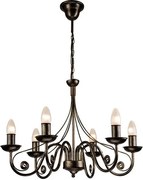 Luster na reťazi DONATO 6xE14/40W/230V